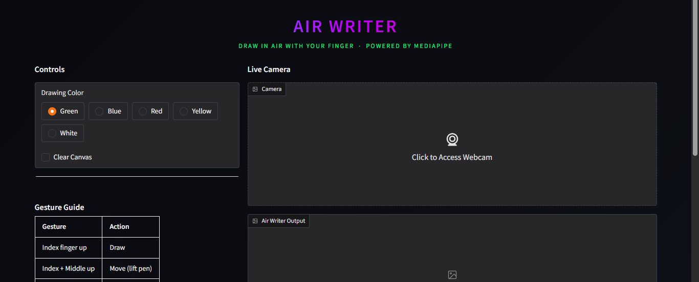 Air Writer screenshot