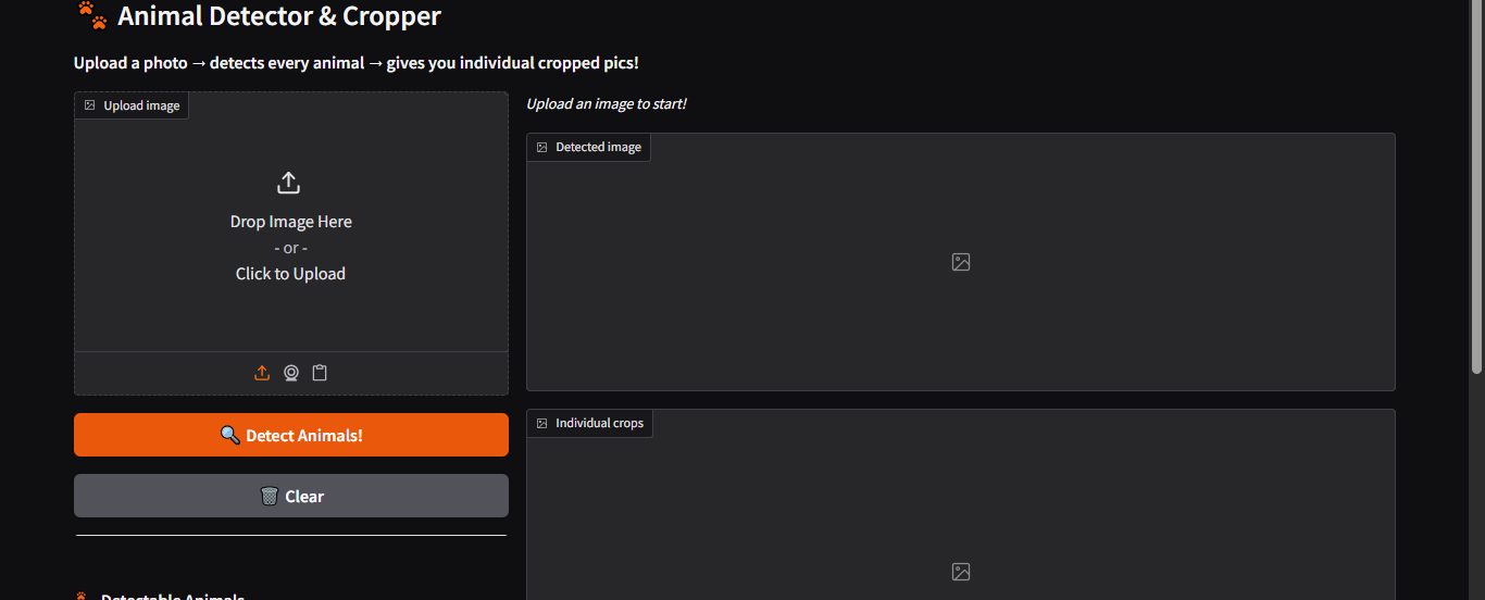 Animal Detector screenshot