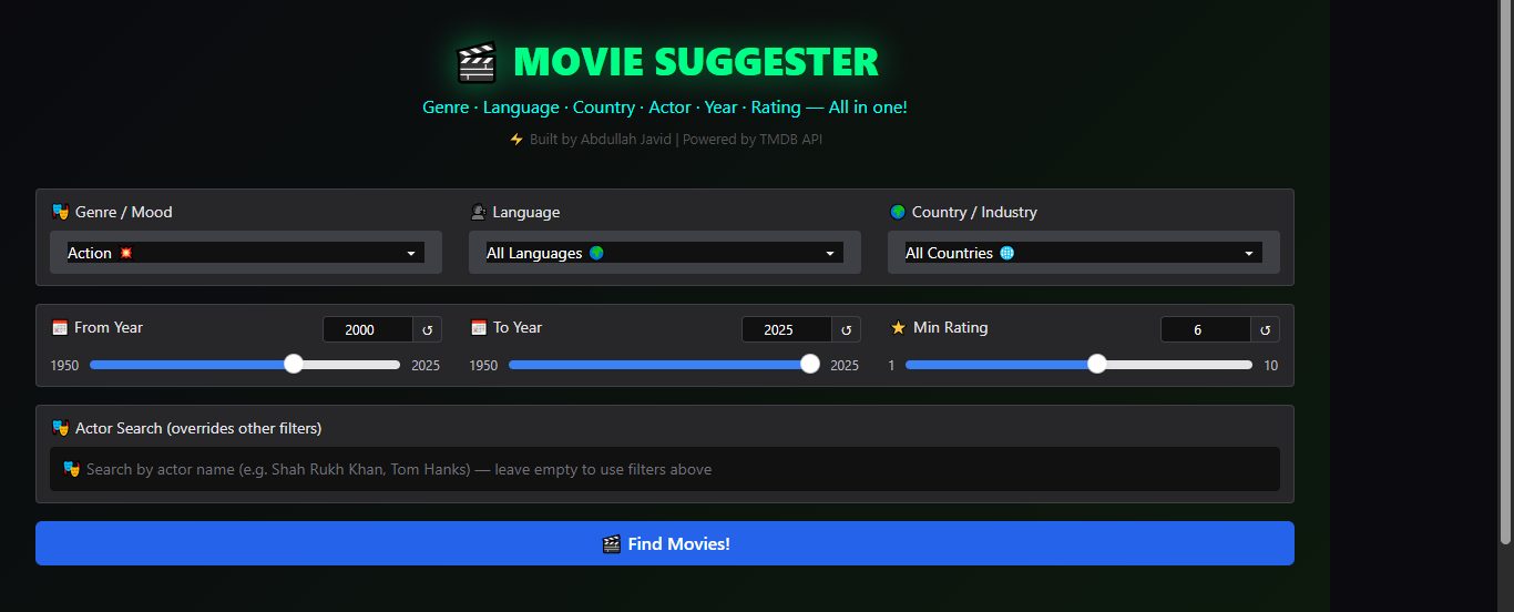 Movie Suggester screenshot
