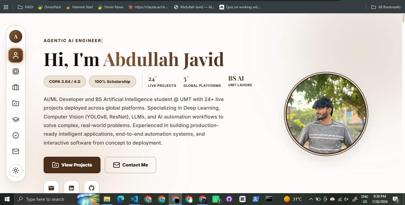 Portfolio Website screenshot
