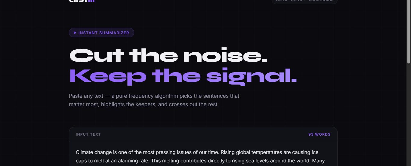 Quick Summarizer screenshot